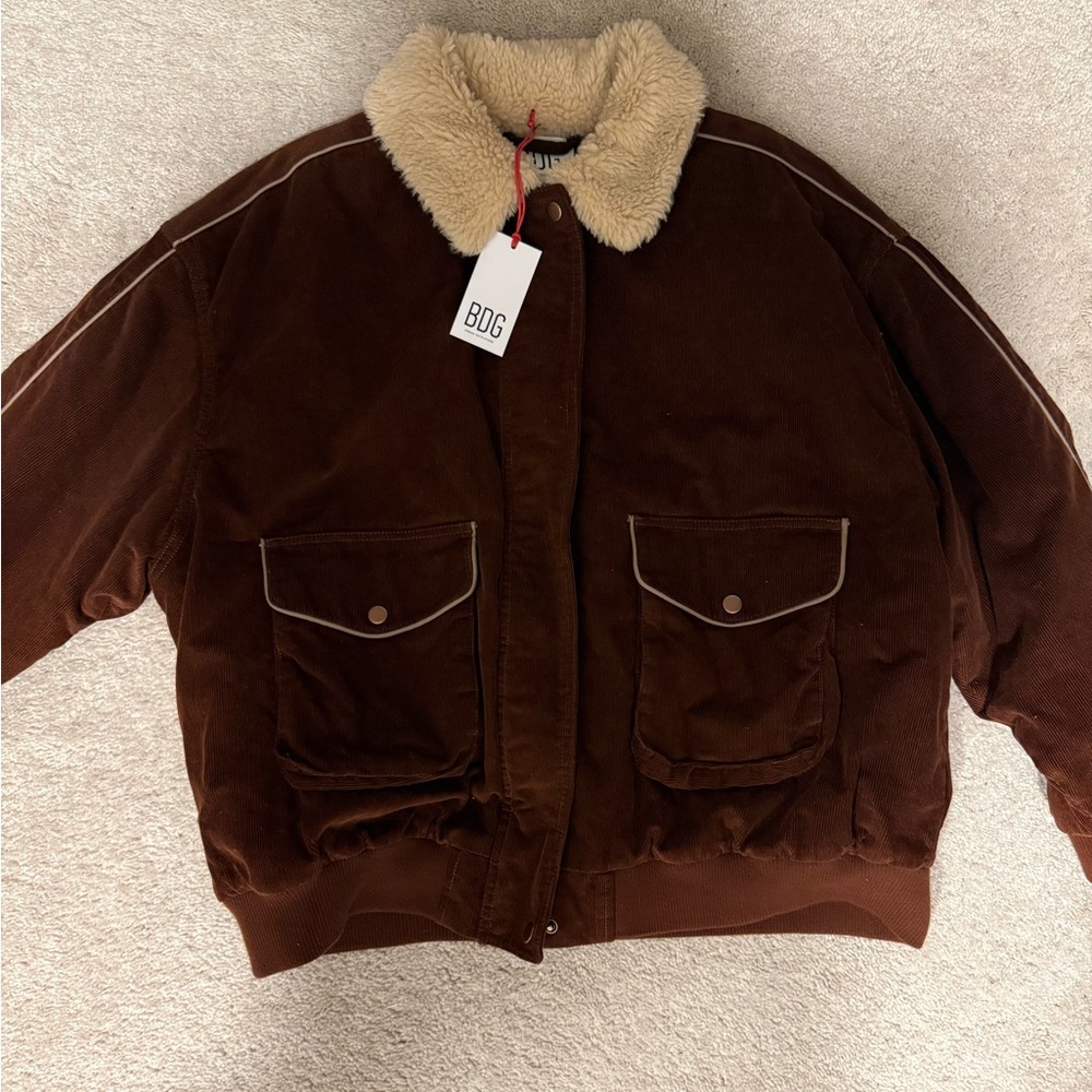 Urban outfitters BDG brown corduroy bomber jacket